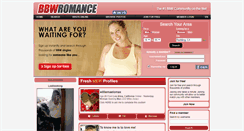 Desktop Screenshot of bbwromance.com