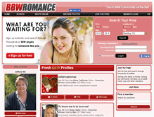 Tablet Screenshot of bbwromance.com